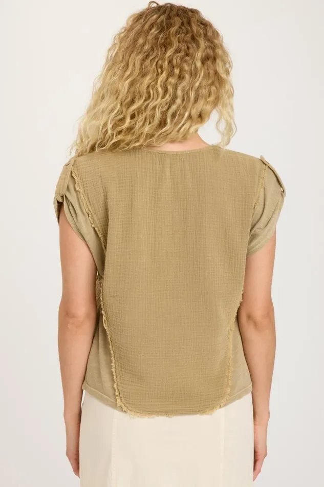 Grigg Tee Linwood Sands Pigment Clothing XCVI ShirtsBlouses