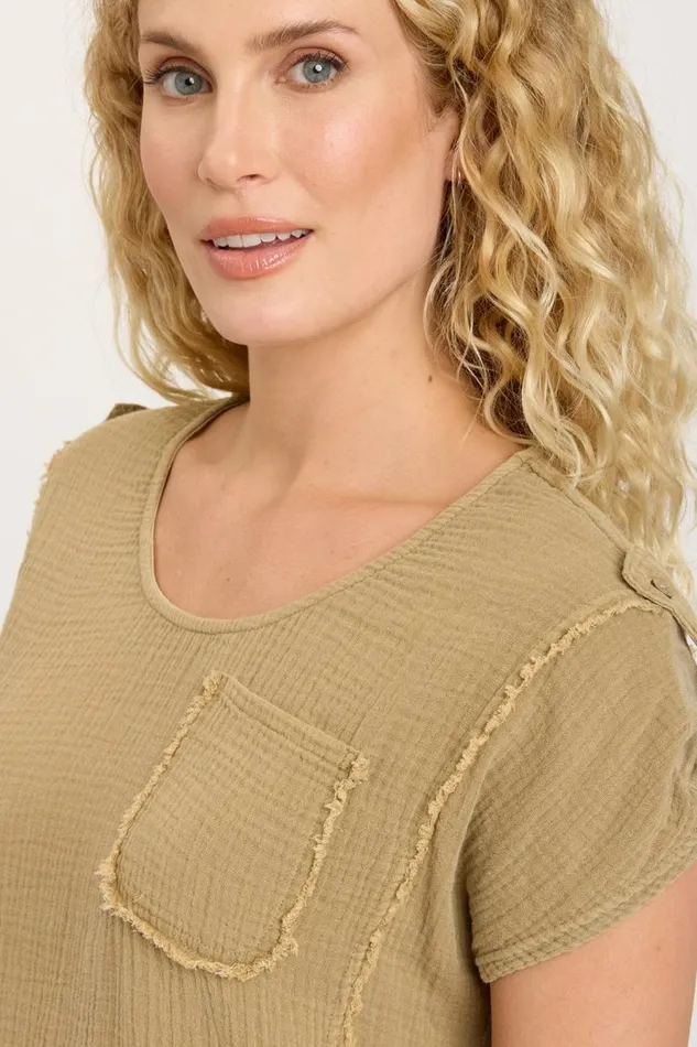 Grigg Tee Linwood Sands Pigment Clothing XCVI ShirtsBlouses