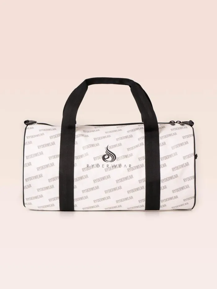 Gym Bags Womens Ryderwear Signature Duffle Bag White