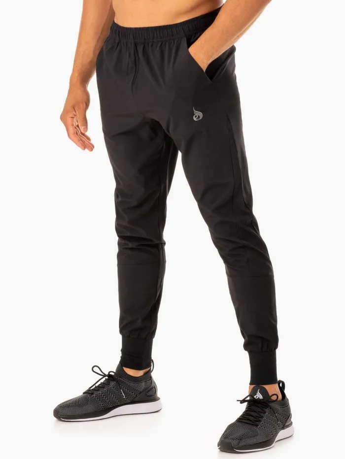 Gym Pants Mens Ryderwear Division Woven Joggers Black