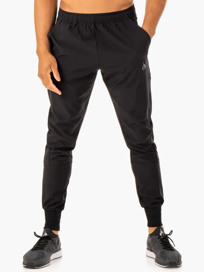 Gym Pants Mens Ryderwear Division Woven Joggers Black