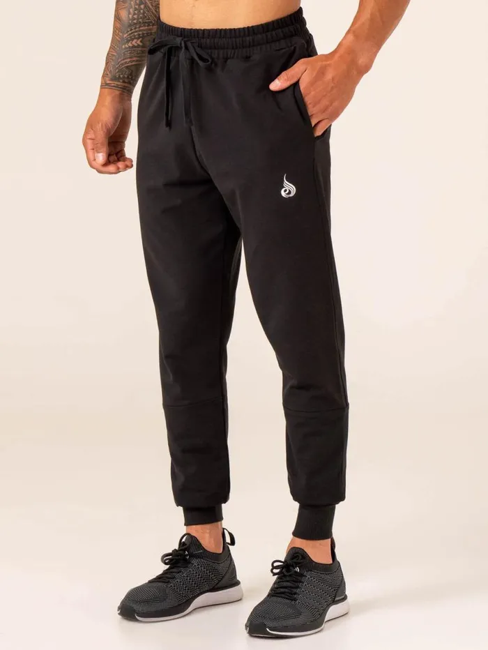 Gym Pants Mens Ryderwear Emerge Track Pant Faded Black