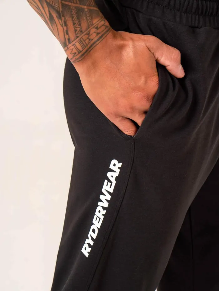 Gym Pants Mens Ryderwear Emerge Track Pant Faded Black