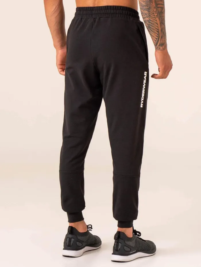 Gym Pants Mens Ryderwear Emerge Track Pant Faded Black