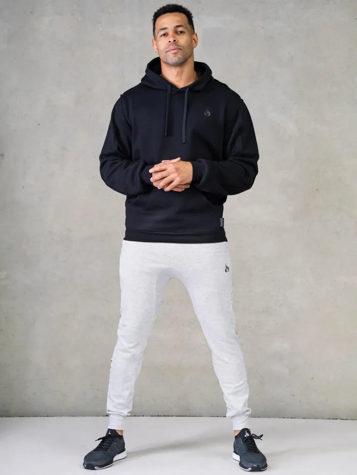 Gym Pants Mens Ryderwear Force Track Pant Chalk Grey Marl