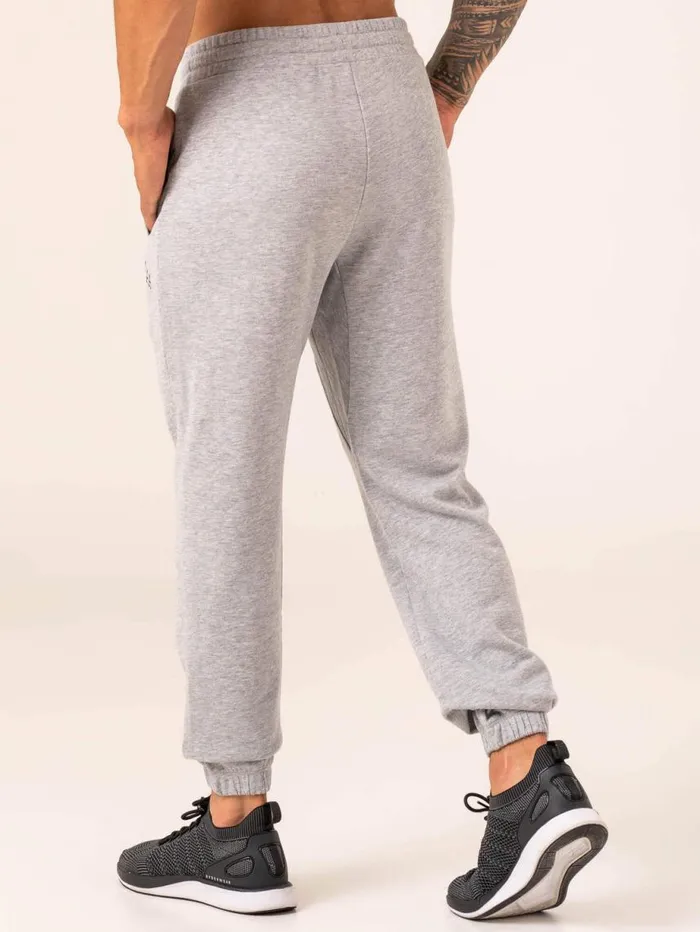 Gym Pants Mens Ryderwear Men039s Collegiate Track Pant Grey Marl
