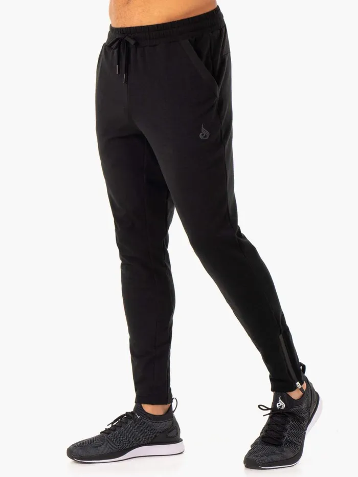 Gym Pants Mens Ryderwear Optimal Gym Track Pant Black