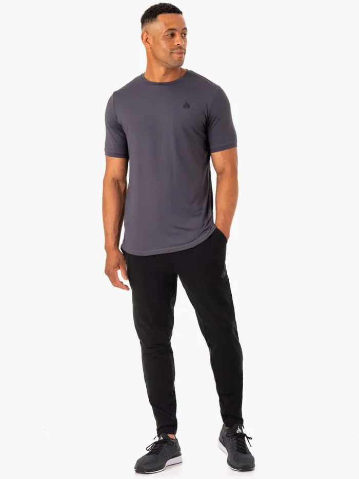 Gym Pants Mens Ryderwear Optimal Gym Track Pant Black
