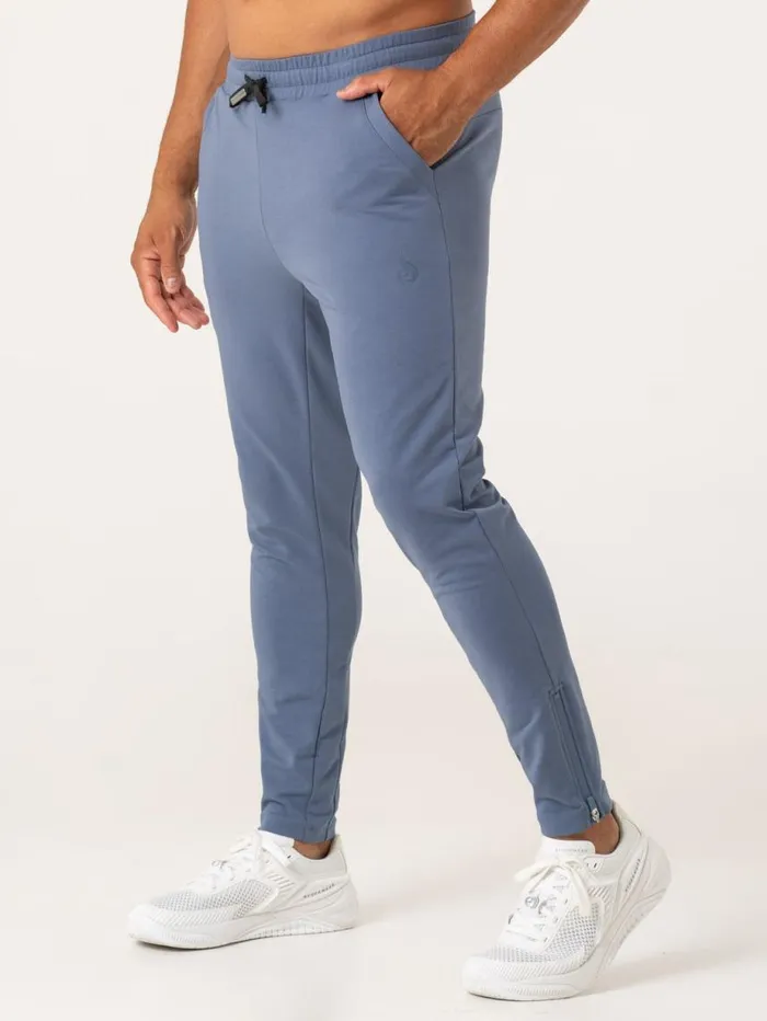 Gym Pants Mens Ryderwear Pursuit Gym Track Pants Denim Blue