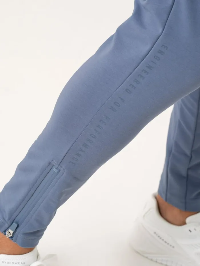 Gym Pants Mens Ryderwear Pursuit Gym Track Pants Denim Blue