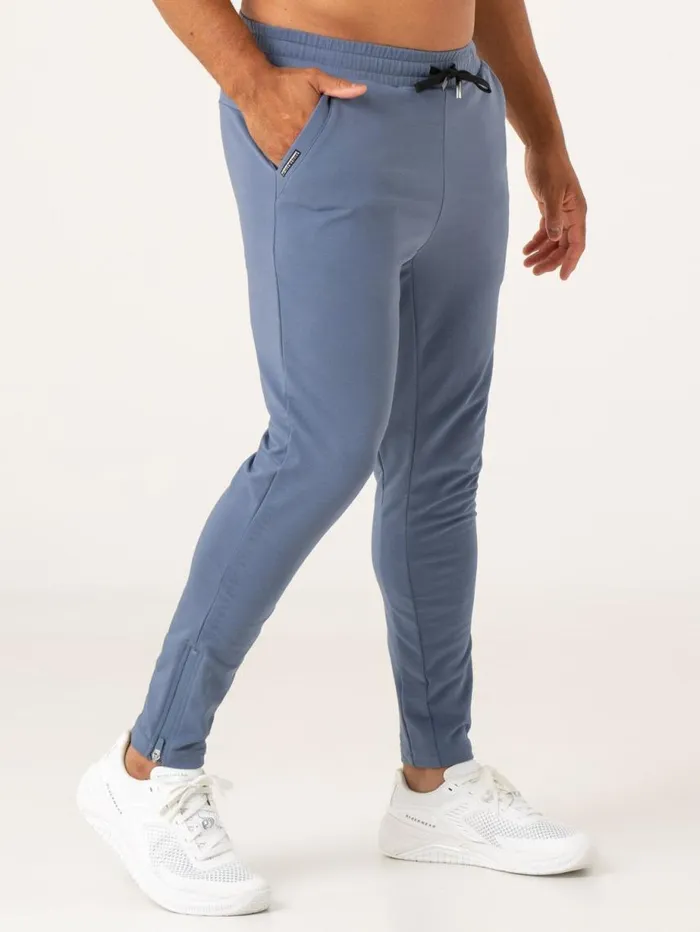 Gym Pants Mens Ryderwear Pursuit Gym Track Pants Denim Blue