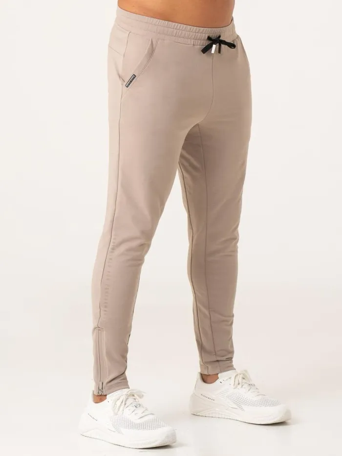 Gym Pants Mens Ryderwear Pursuit Gym Track Pants Taupe