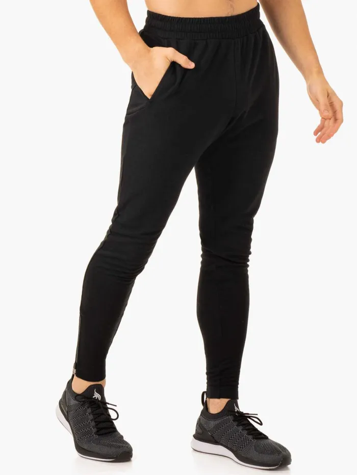 Gym Pants Mens Ryderwear Pursuit Track Pants Black