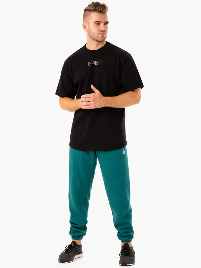 Gym Pants Mens Ryderwear Recharge Relaxed Track Pant Teal
