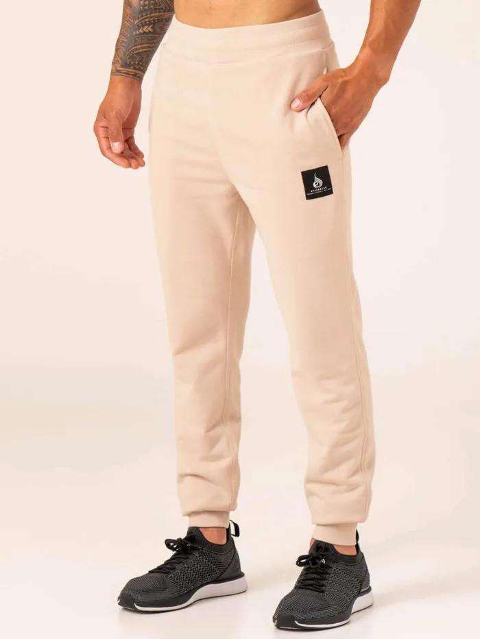 Gym Pants Mens Ryderwear Terrain Track Pants Chalk