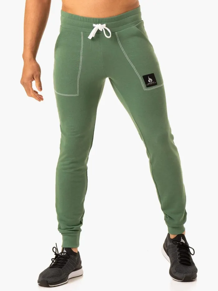 Gym Pants Mens Ryderwear Vital Track Pant Green