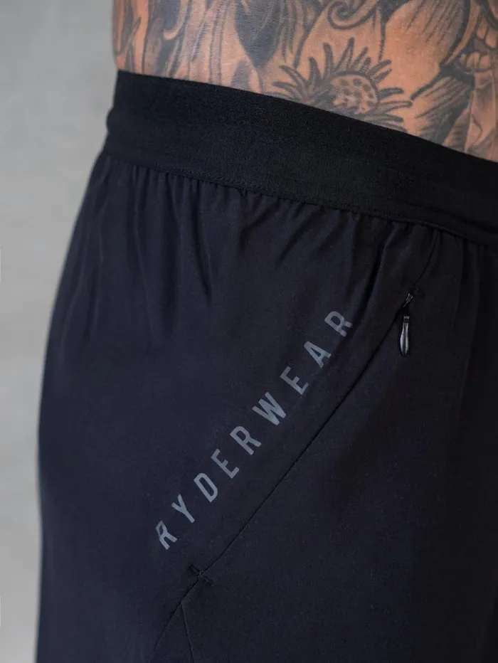 Gym Shorts Mens Ryderwear 3034 Training Shorts Black