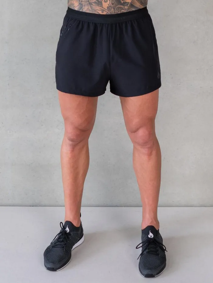 Gym Shorts Mens Ryderwear 3034 Training Shorts Black