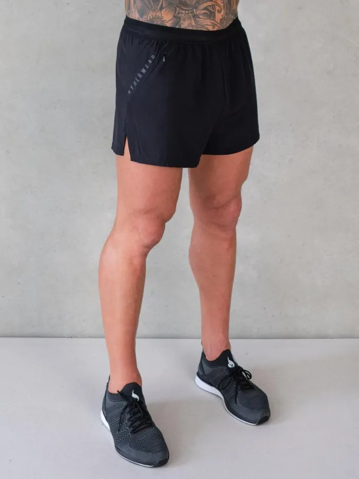 Gym Shorts Mens Ryderwear 3034 Training Shorts Black