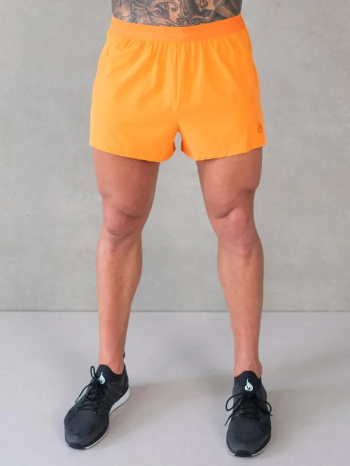 Gym Shorts Mens Ryderwear 3034 Training Shorts Orange