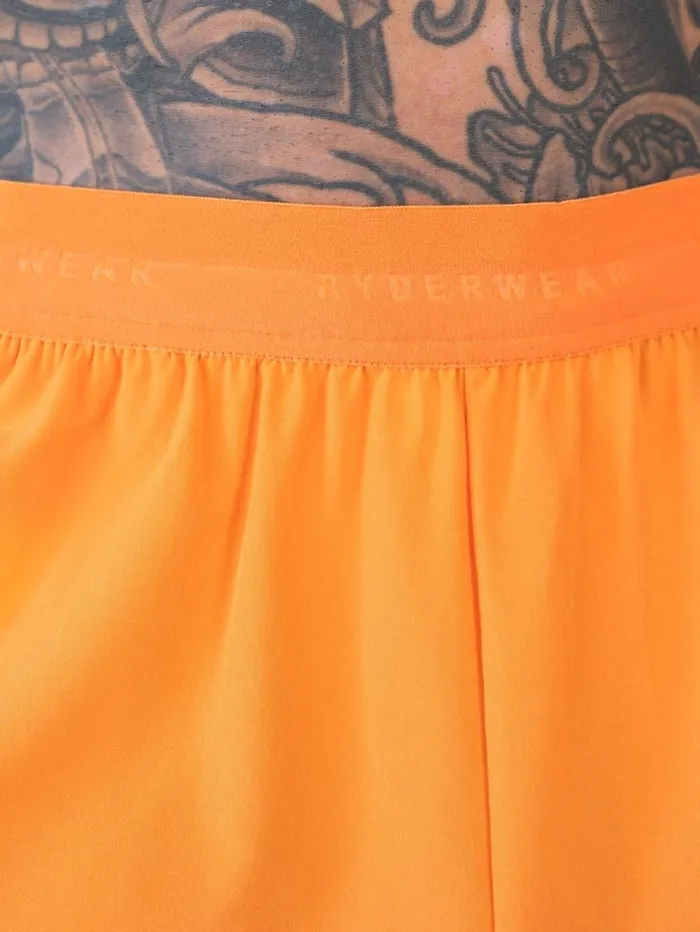 Gym Shorts Mens Ryderwear 3034 Training Shorts Orange
