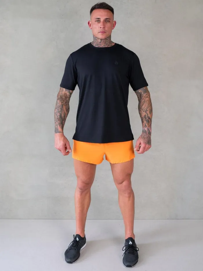 Gym Shorts Mens Ryderwear 3034 Training Shorts Orange