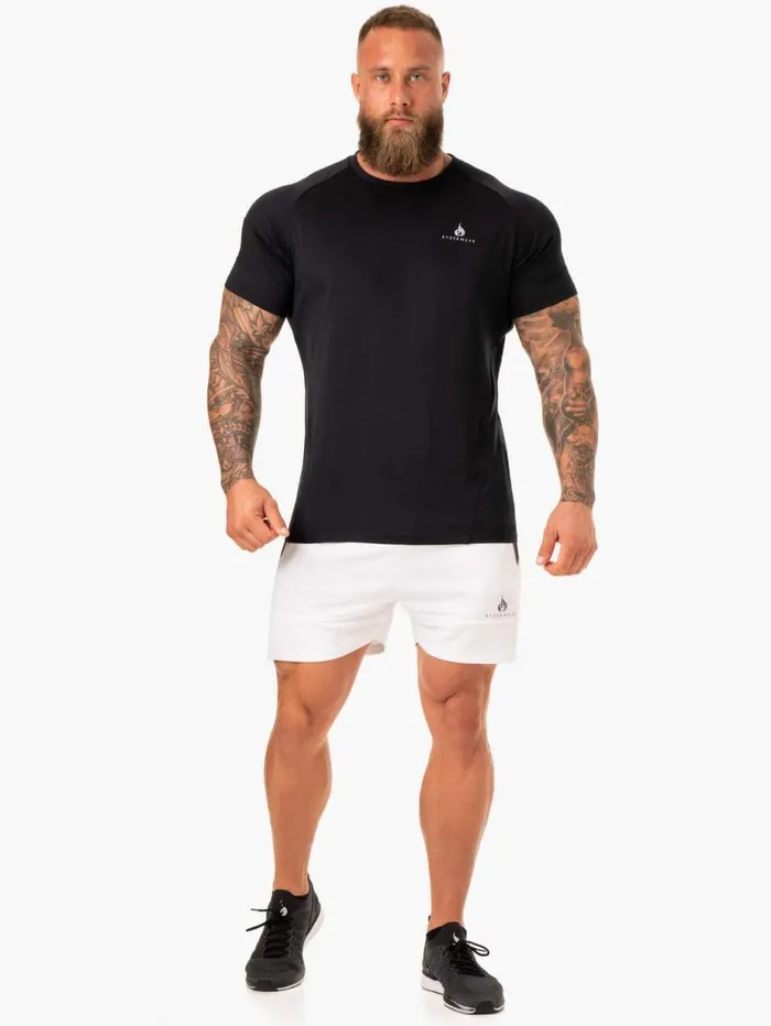 Gym Shorts Mens Ryderwear Action Mesh Short White