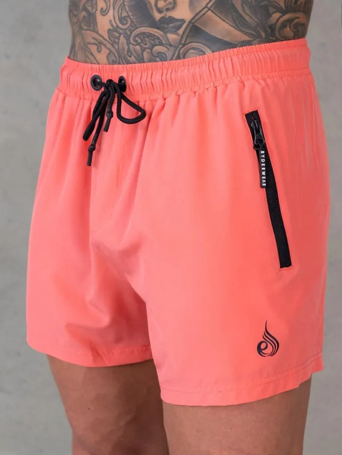 Gym Shorts Mens Ryderwear Adapt 5034 Training Short Coral