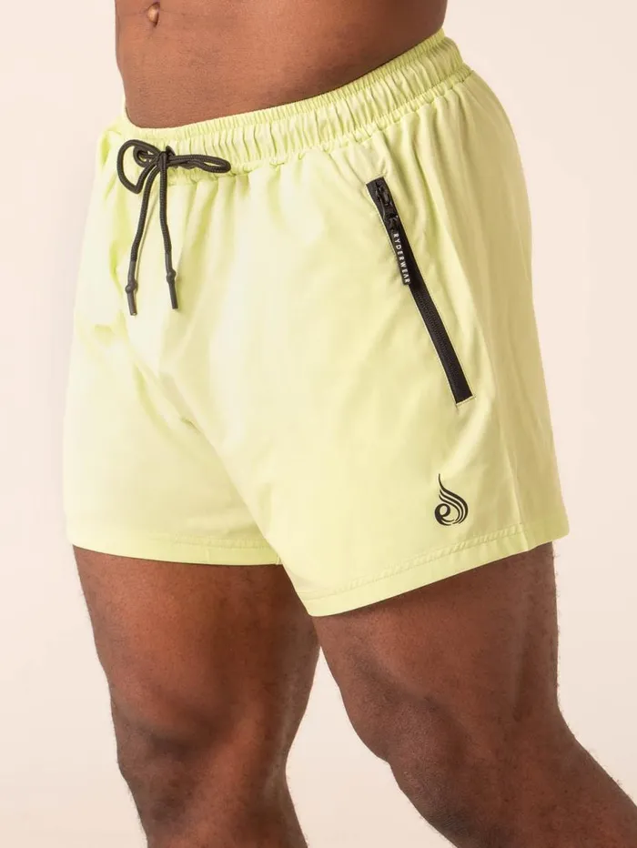 Gym Shorts Mens Ryderwear Adapt 5034 Training Short Lime