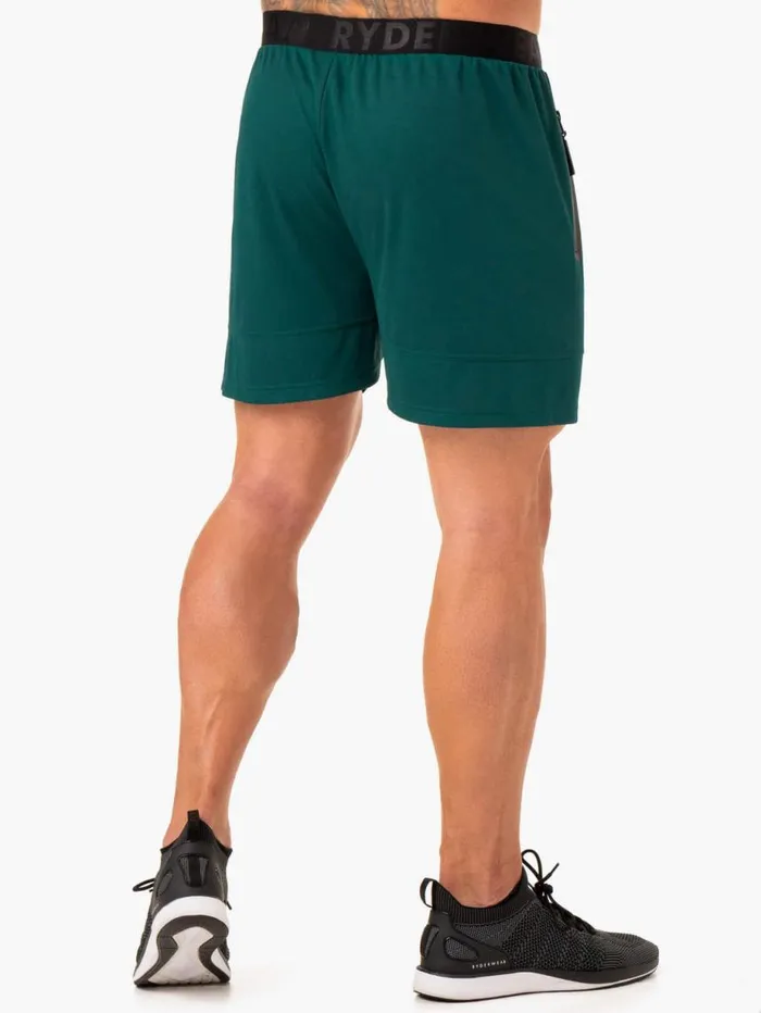 Gym Shorts Mens Ryderwear Advance Mesh Short Emerald