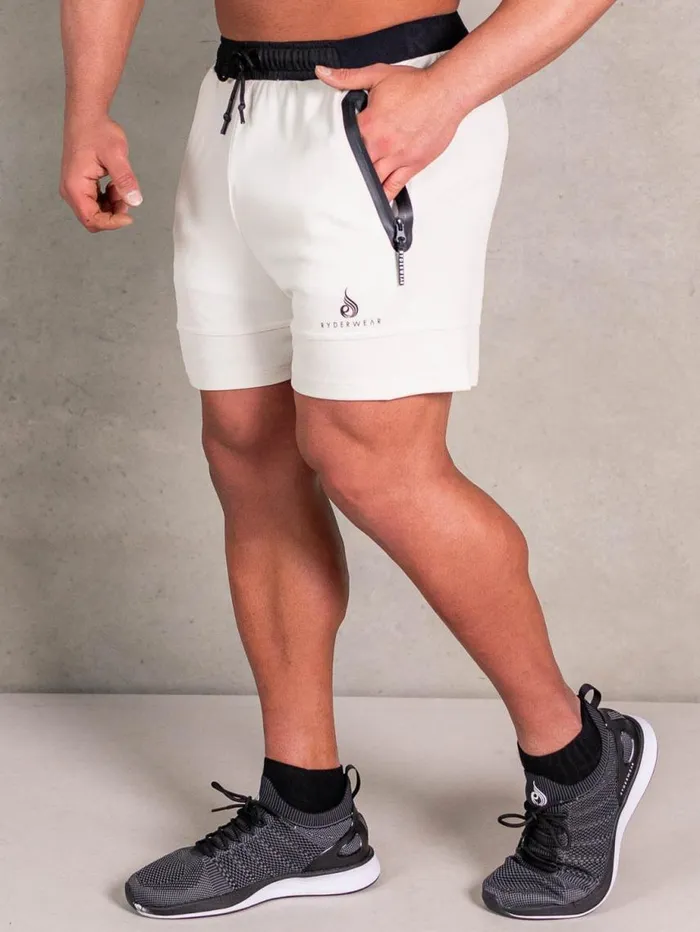Gym Shorts Mens Ryderwear Advance Mesh Short Oat