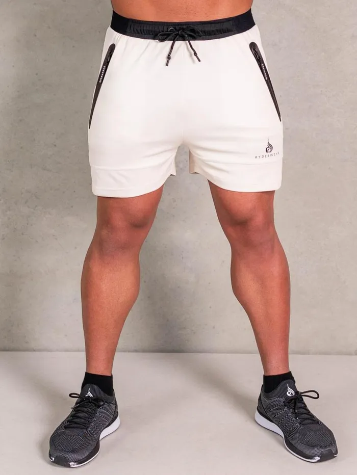 Gym Shorts Mens Ryderwear Advance Mesh Short Oat
