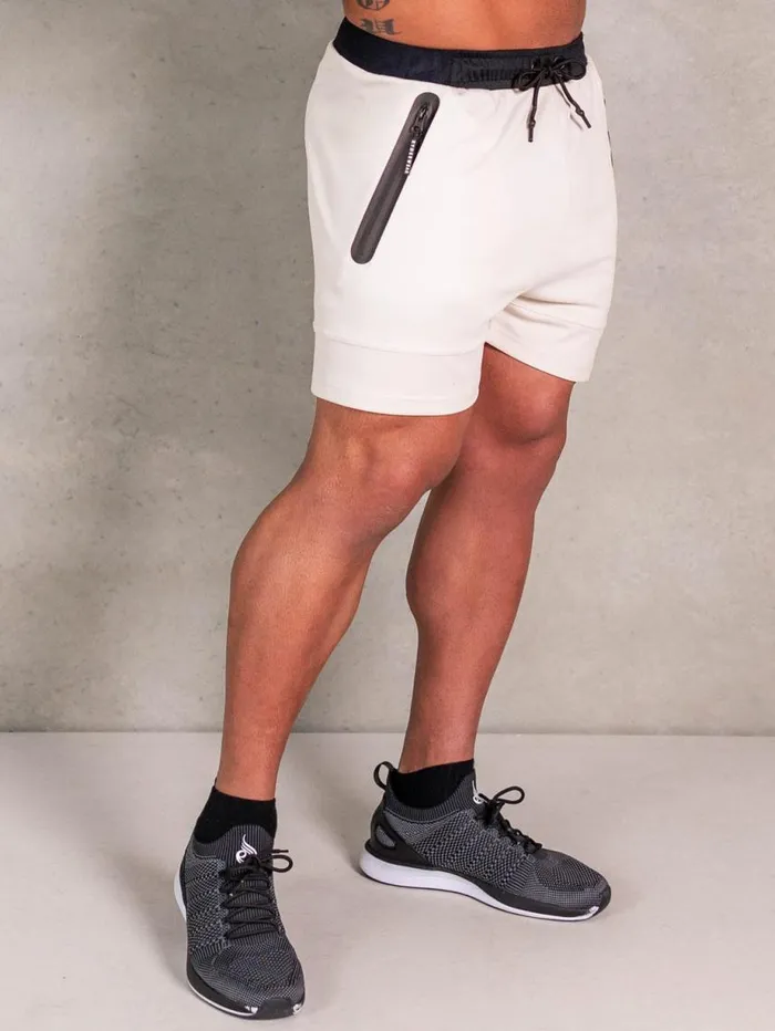 Gym Shorts Mens Ryderwear Advance Mesh Short Oat