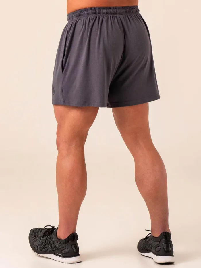 Gym Shorts Mens Ryderwear Arnie Shorts Charcoal