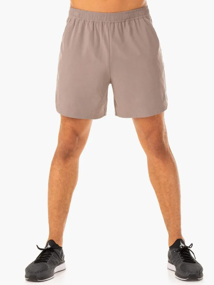 Gym Shorts Mens Ryderwear Division Training Shorts Taupe