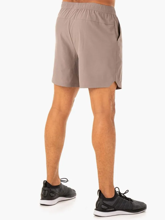 Gym Shorts Mens Ryderwear Division Training Shorts Taupe