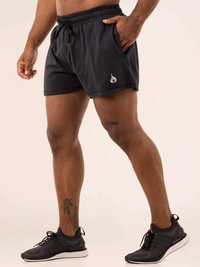 Gym Shorts Mens Ryderwear Emerge Arnie Short Faded Black