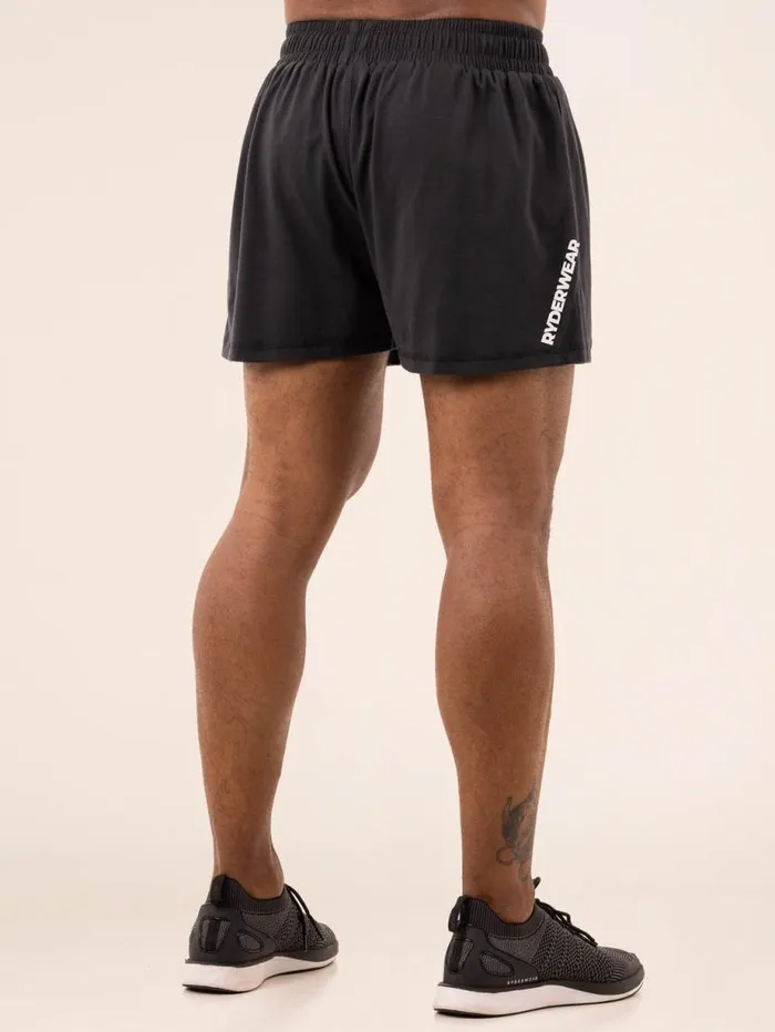 Gym Shorts Mens Ryderwear Emerge Arnie Short Faded Black