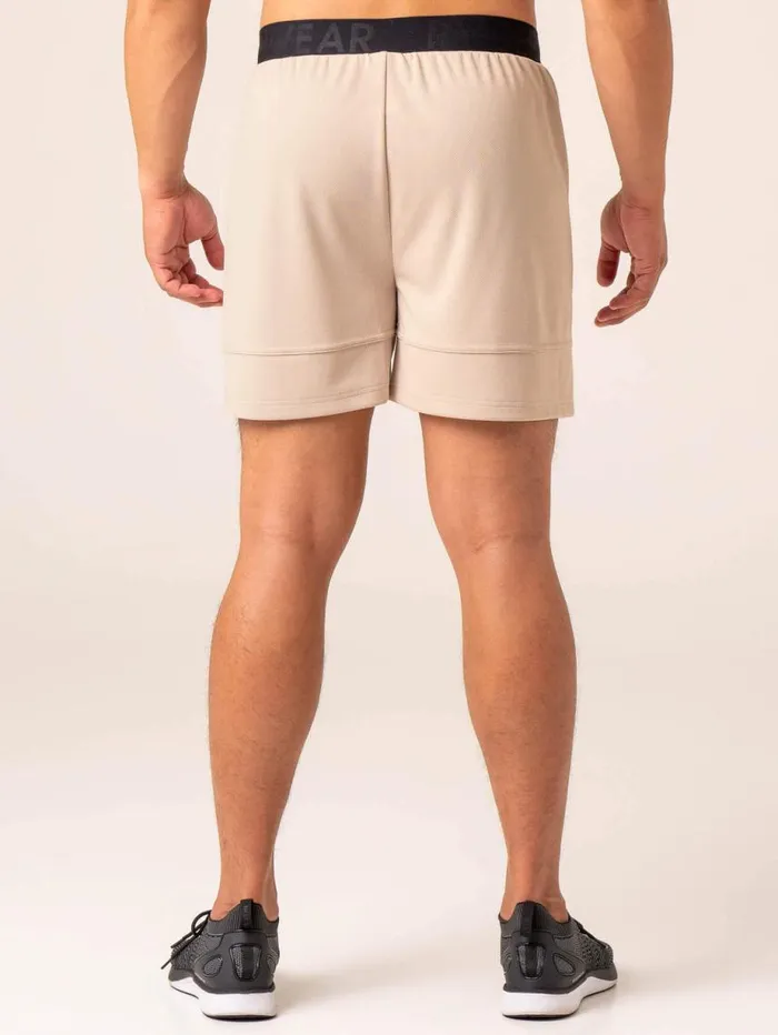 Gym Shorts Mens Ryderwear Emerge Mesh Short Sand