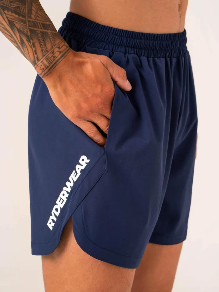 Gym Shorts Mens Ryderwear Emerge Training Short Navy