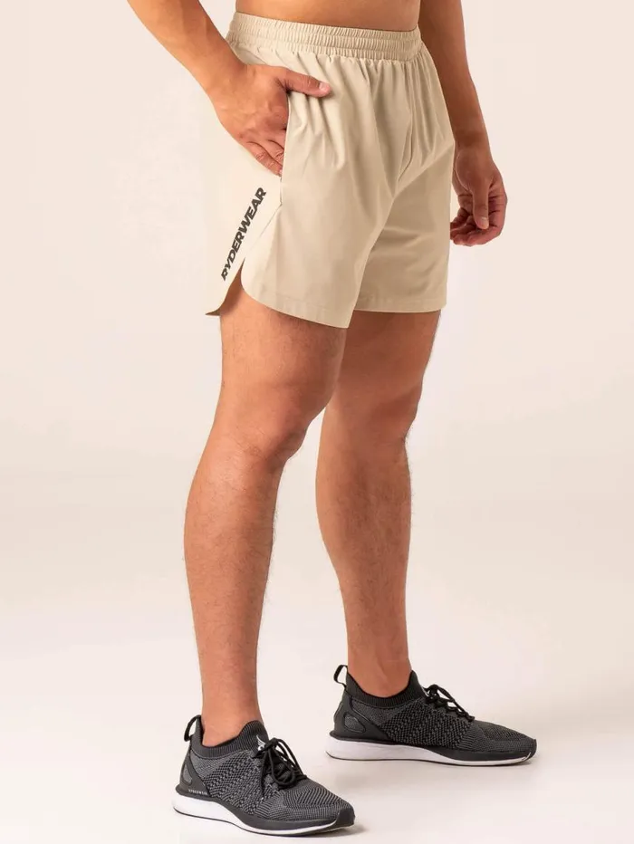 Gym Shorts Mens Ryderwear Emerge Training Short Sand