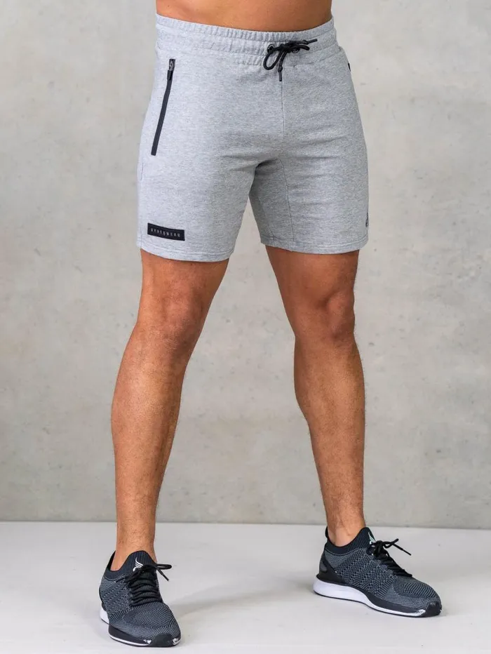 Gym Shorts Mens Ryderwear Endurance Track Shorts Grey Marl