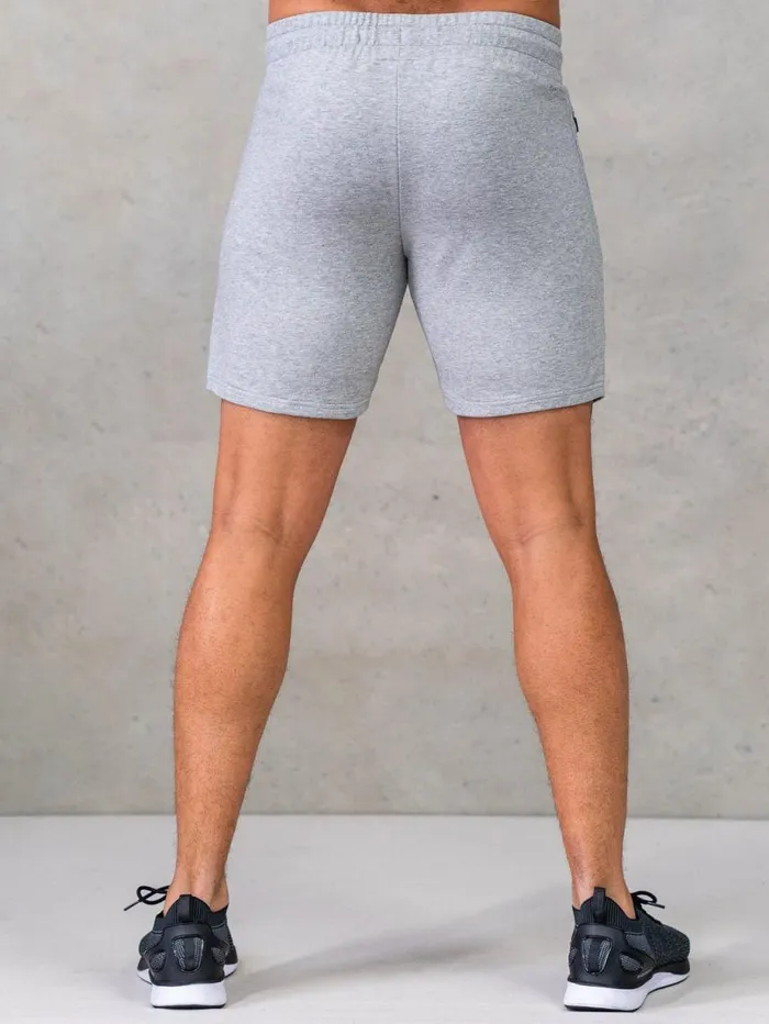 Gym Shorts Mens Ryderwear Endurance Track Shorts Grey Marl