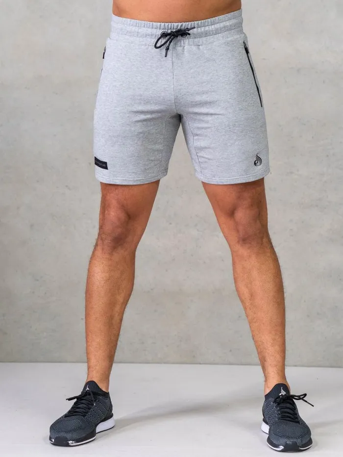 Gym Shorts Mens Ryderwear Endurance Track Shorts Grey Marl