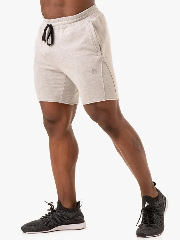 Gym Shorts Mens Ryderwear Force 6034 Track Short Grey Marl