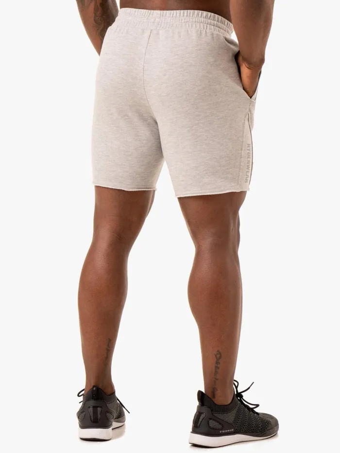 Gym Shorts Mens Ryderwear Force 6034 Track Short Grey Marl