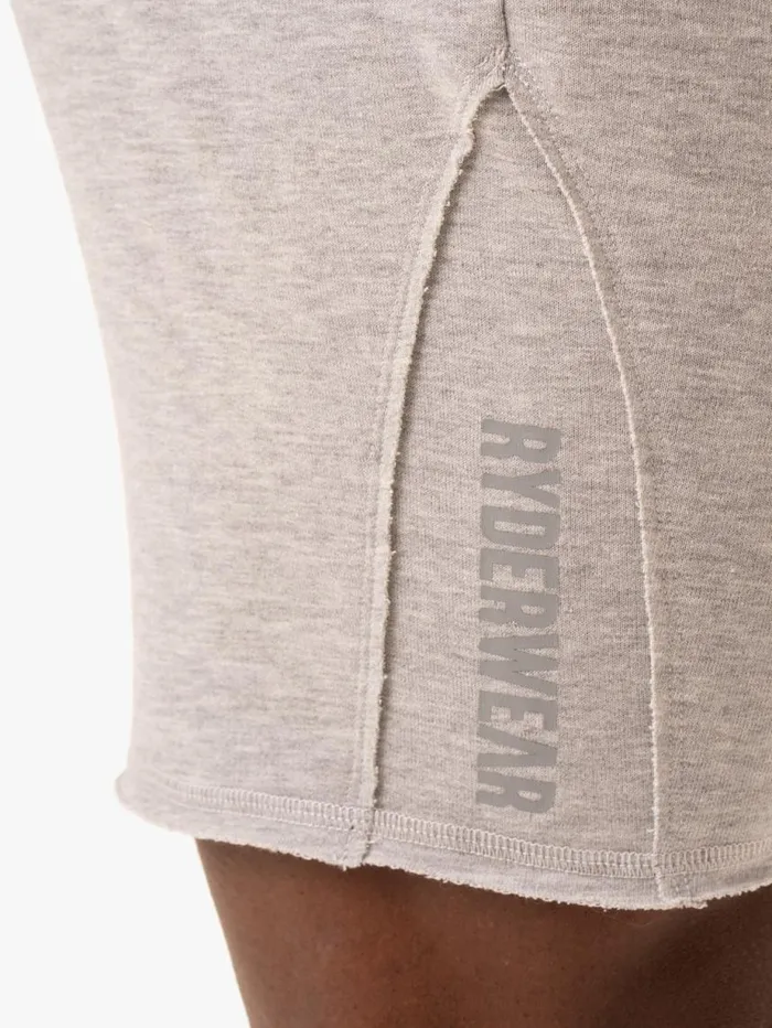 Gym Shorts Mens Ryderwear Force 6034 Track Short Grey Marl