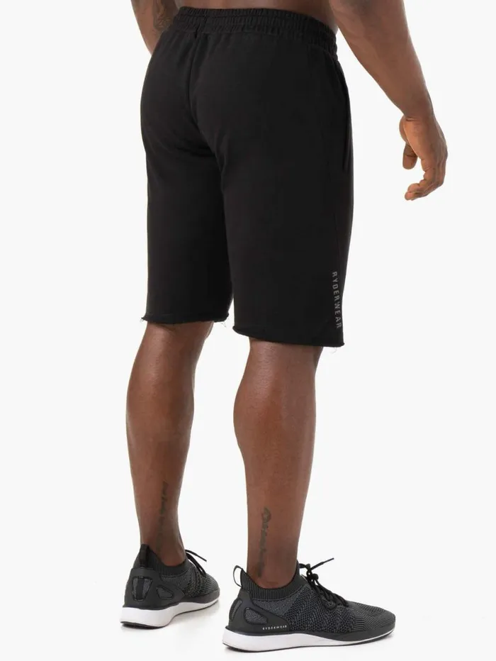 Gym Shorts Mens Ryderwear Iron Track Shorts Black