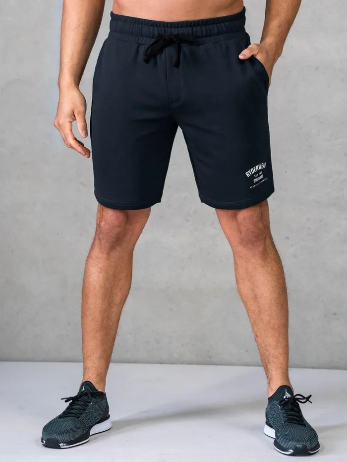 Gym Shorts Mens Ryderwear Legacy Track Shorts Black