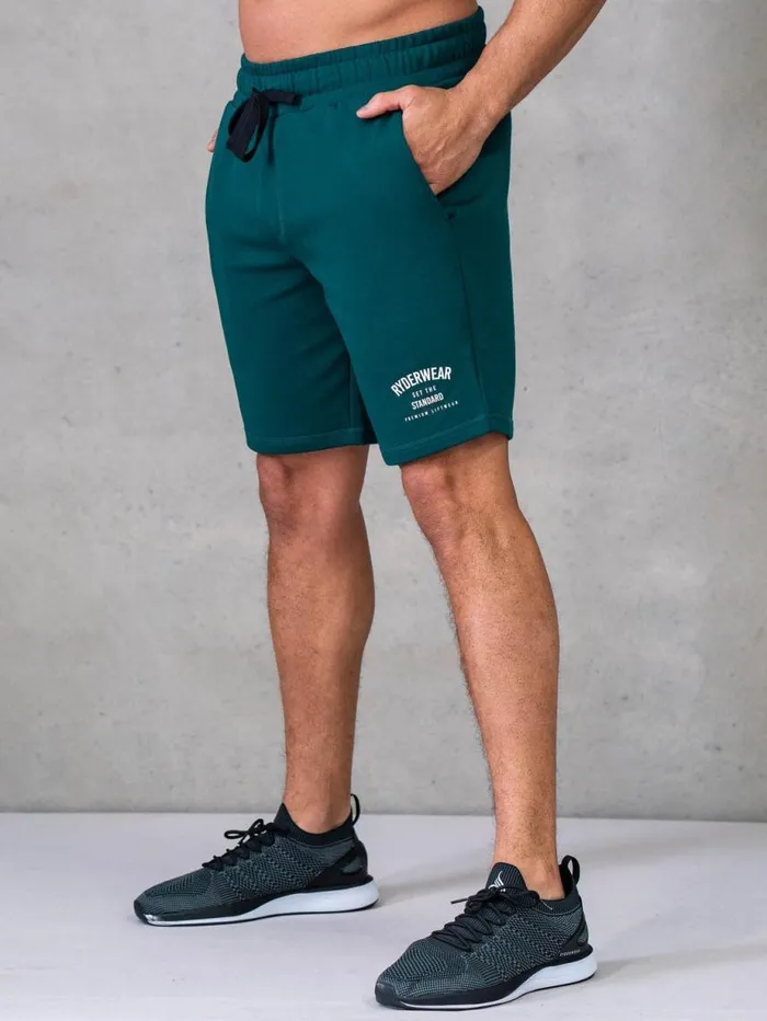Gym Shorts Mens Ryderwear Legacy Track Shorts Emerald